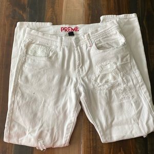 Preme Skinny Men’s white Jeans